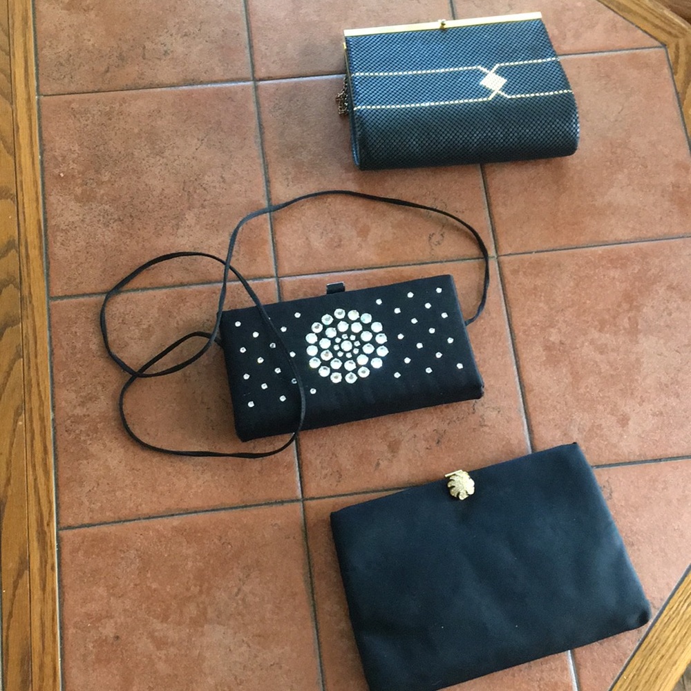 Three Black Evening Bags